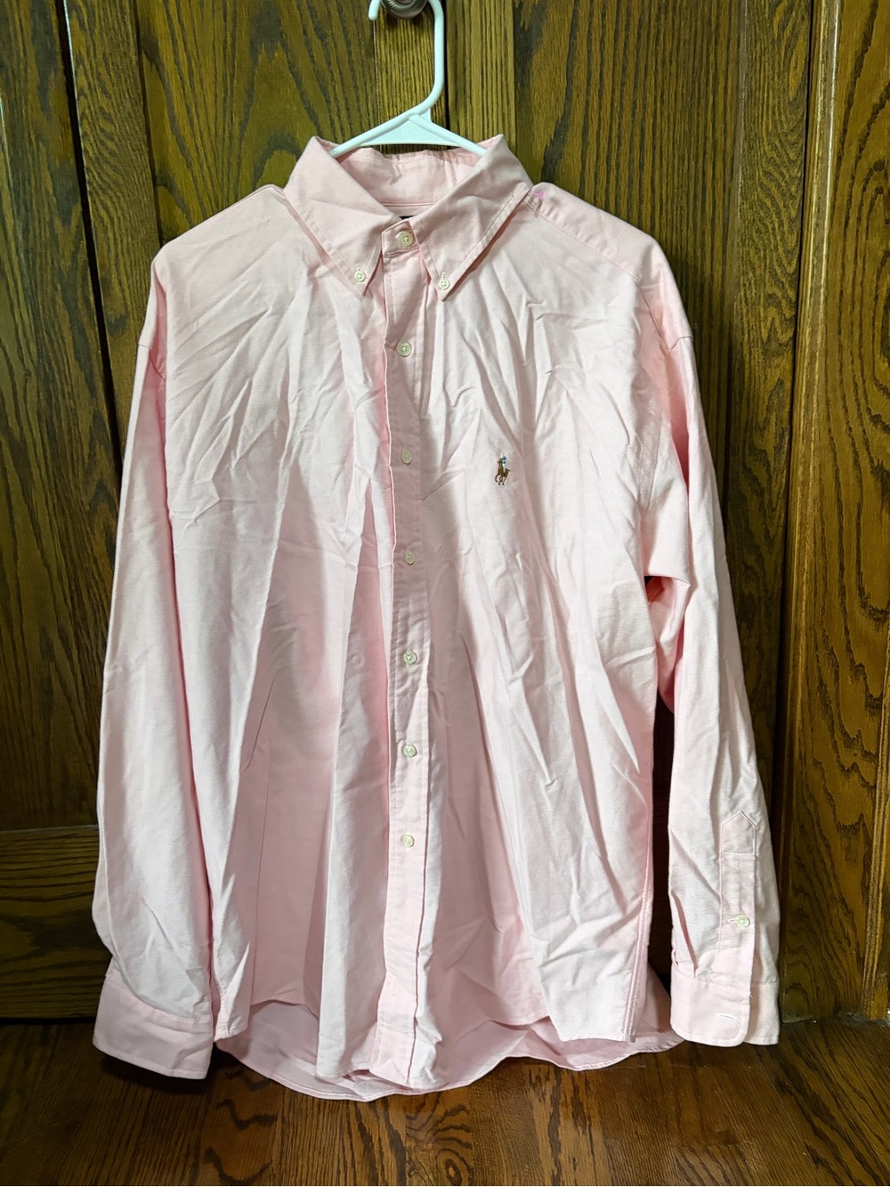 Ralph Lauren Men’s Light Pink Button-Down Oxford Shirt